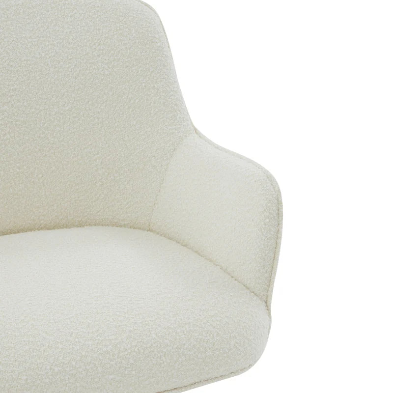 Adjustable Velvet Swivel Desk Chair with Glamorous Base - 26.5W x 27.8D x 33.3H