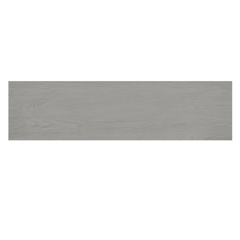 59-Inch Fireplace-Inspired Console Table with Wood Veneer Top