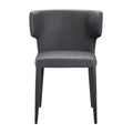 Extended Wingback Dining Chair in Velvet or PU Leather - Fully Assembled