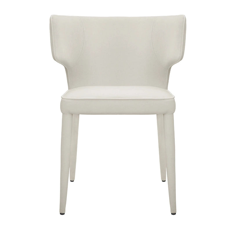 Extended Wingback Dining Chair in Velvet or PU Leather - Fully Assembled