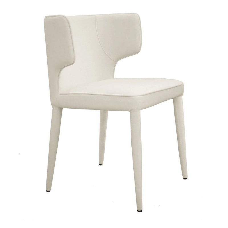 Extended Wingback Dining Chair in Velvet or PU Leather - Fully Assembled