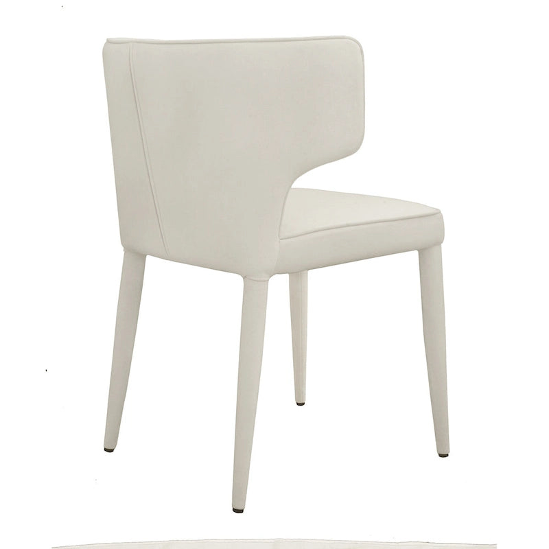 Extended Wingback Dining Chair in Velvet or PU Leather - Fully Assembled