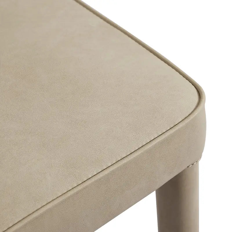 Extended Wingback Dining Chair in Velvet or PU Leather - Fully Assembled