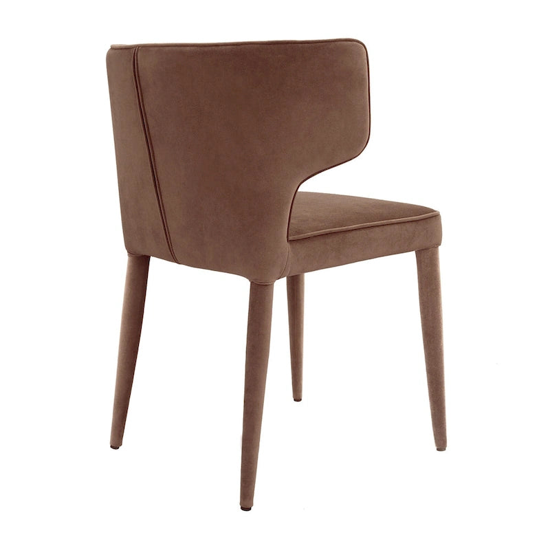 Extended Wingback Dining Chair in Velvet or PU Leather - Fully Assembled