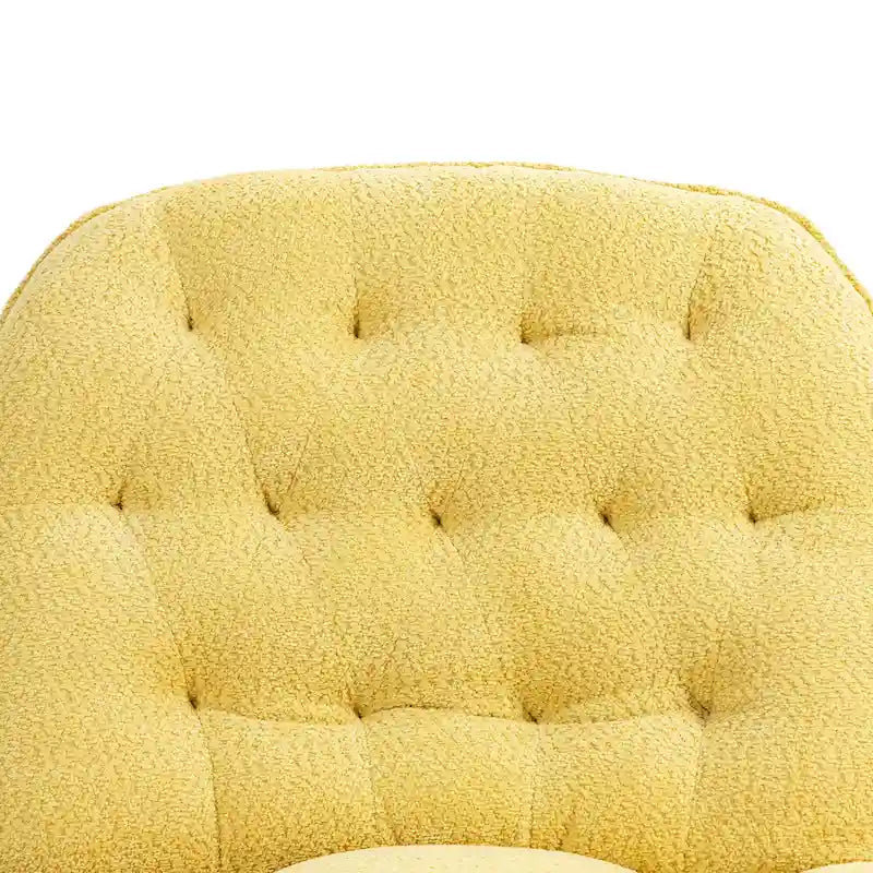 Oversized Chenille Swivel Glider Recliner with 360° Rotation and Extended Footrest