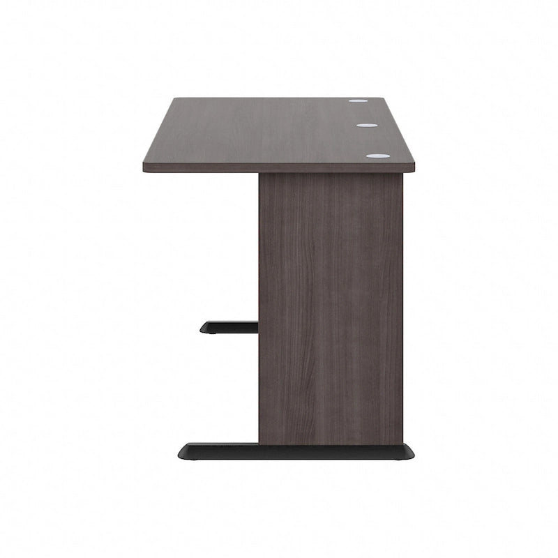 72-Inch Computer Desk with Wire Management and Wall Anchor Hardware