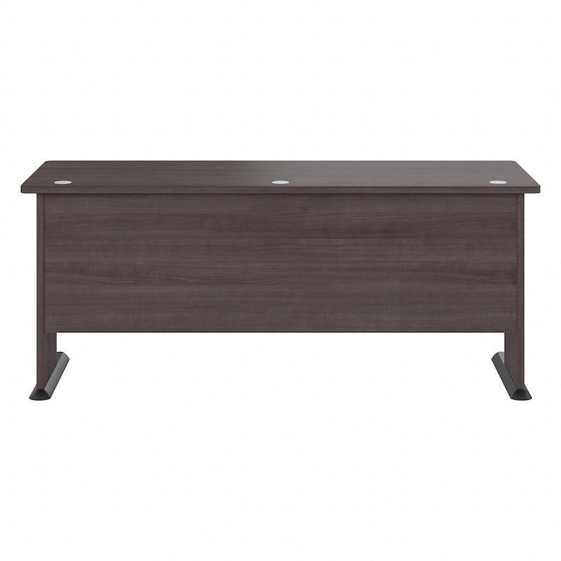 72-Inch Computer Desk with Wire Management and Wall Anchor Hardware