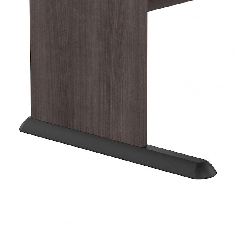 72-Inch Computer Desk with Wire Management and Wall Anchor Hardware