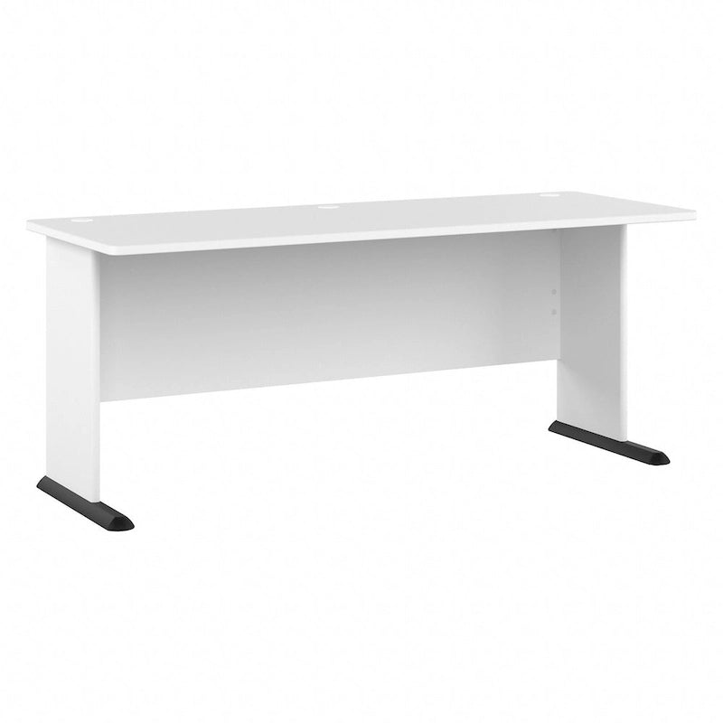 72-Inch Computer Desk with Wire Management and Wall Anchor Hardware
