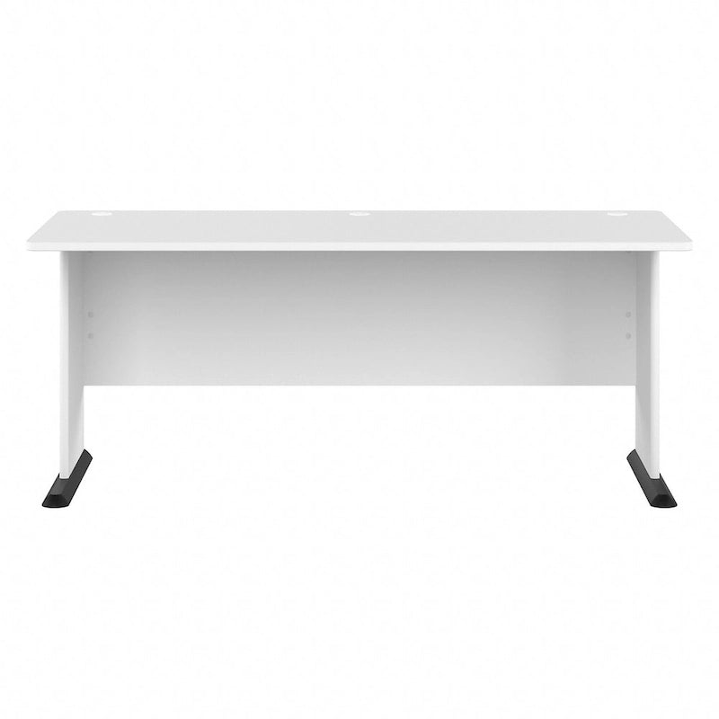 72-Inch Computer Desk with Wire Management and Wall Anchor Hardware