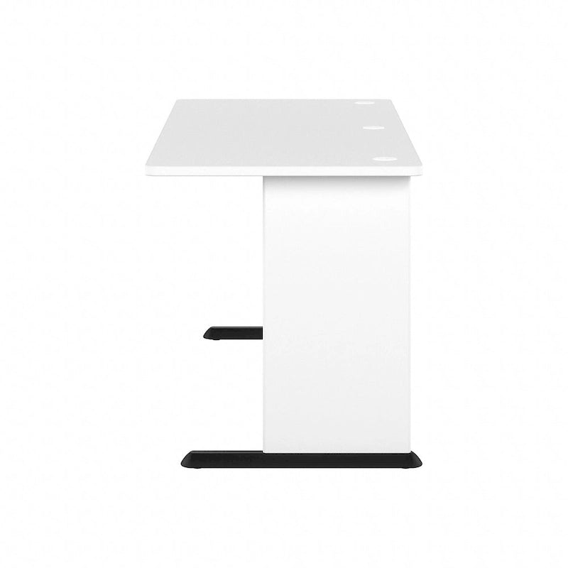 72-Inch Computer Desk with Wire Management and Wall Anchor Hardware
