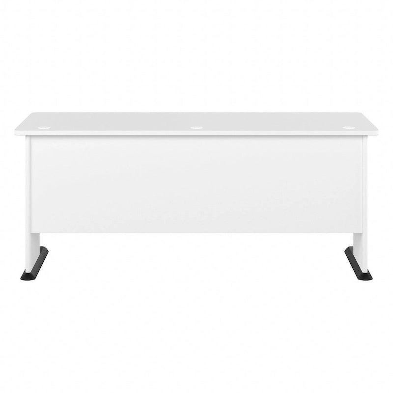 72-Inch Computer Desk with Wire Management and Wall Anchor Hardware