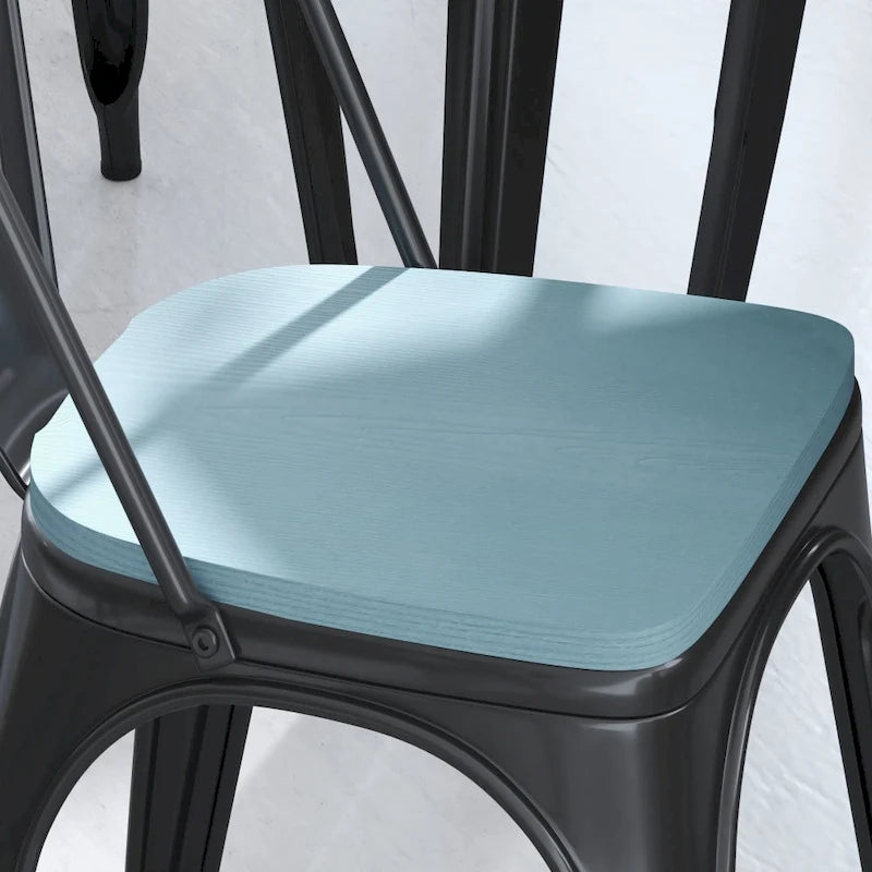 All-Weather Polyresin Replacement Seats for Metal Chairs and Stools - Set of 4