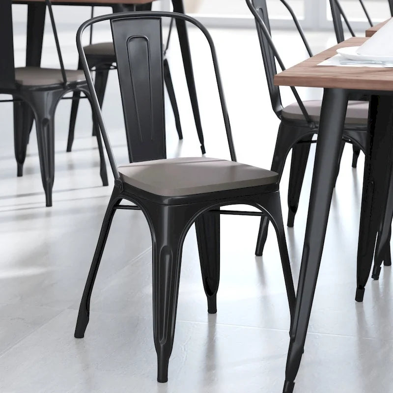 All-Weather Polyresin Replacement Seats for Metal Chairs and Stools - Set of 4