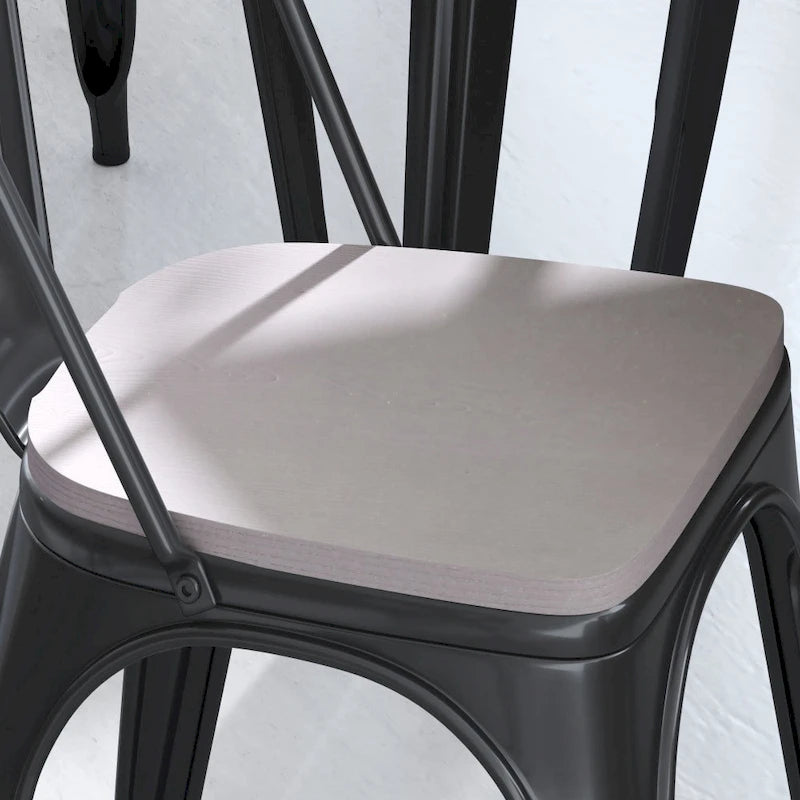 All-Weather Polyresin Replacement Seats for Metal Chairs and Stools - Set of 4