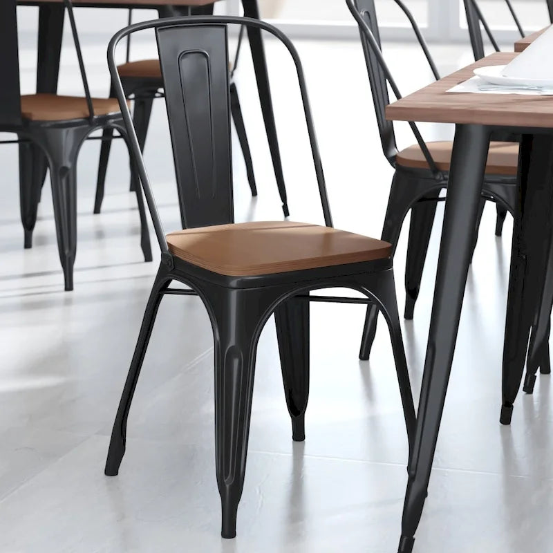 All-Weather Polyresin Replacement Seats for Metal Chairs and Stools - Set of 4