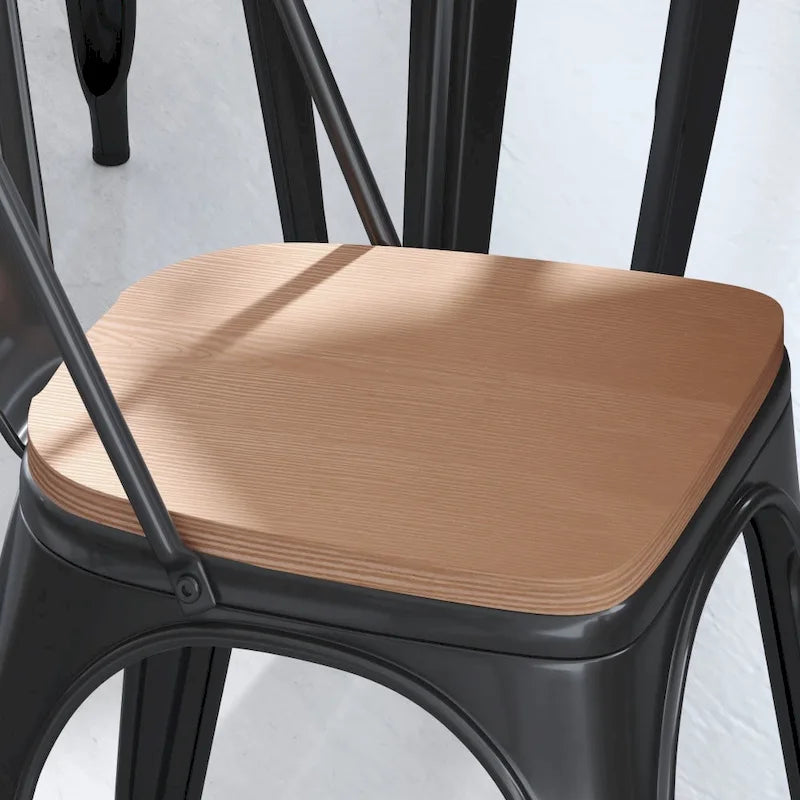 All-Weather Polyresin Replacement Seats for Metal Chairs and Stools - Set of 4