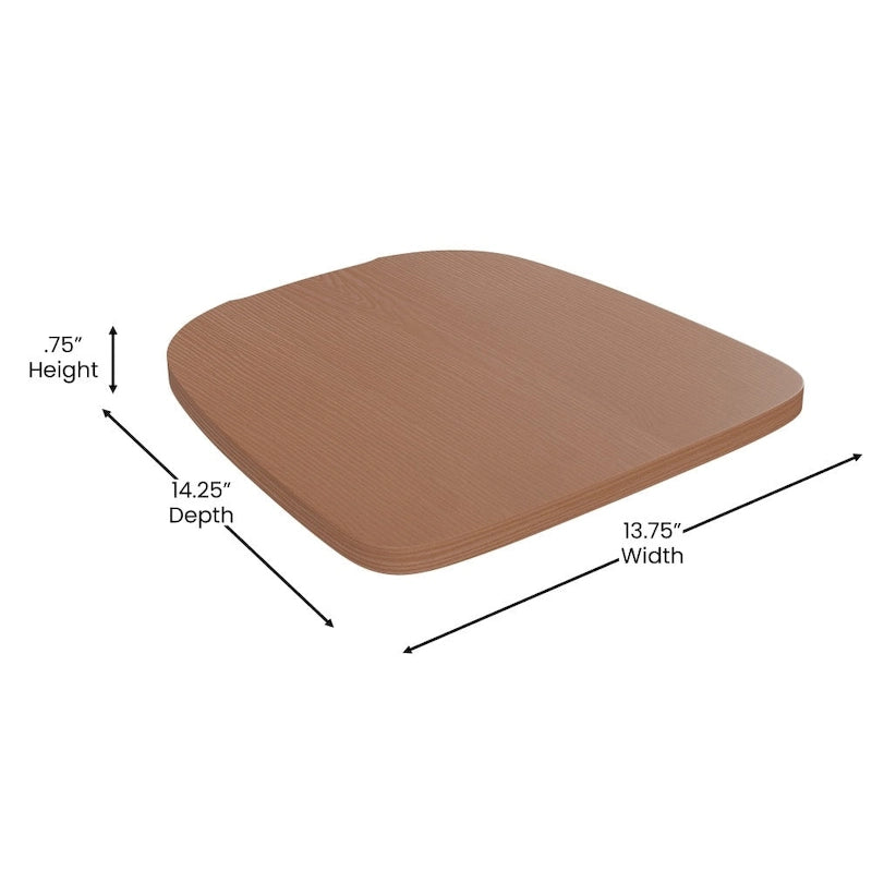 All-Weather Polyresin Replacement Seats for Metal Chairs and Stools - Set of 4
