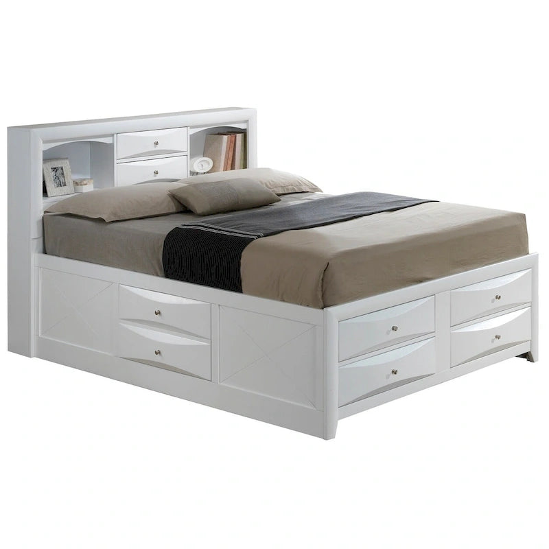 Full Size Panel Bed with Under-Bed Storage