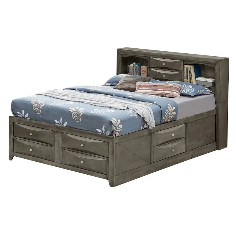 Full Size Panel Bed with Under-Bed Storage