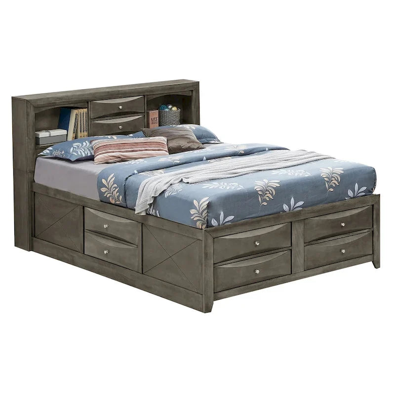 Full Size Panel Bed with Under-Bed Storage