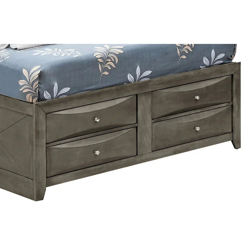 Full Size Panel Bed with Under-Bed Storage
