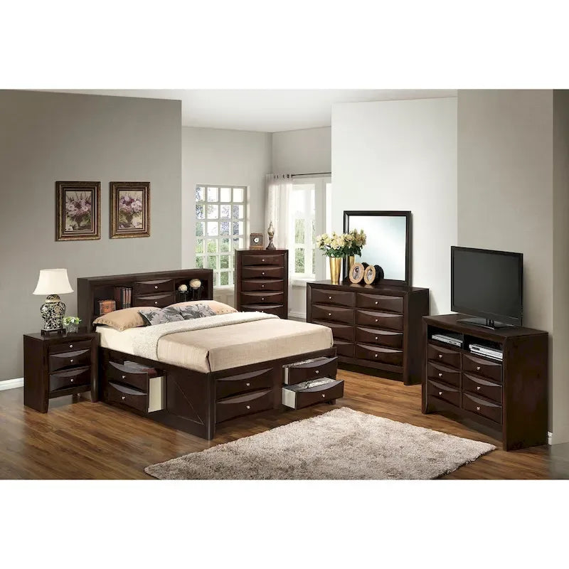 Full Size Panel Bed with Under-Bed Storage