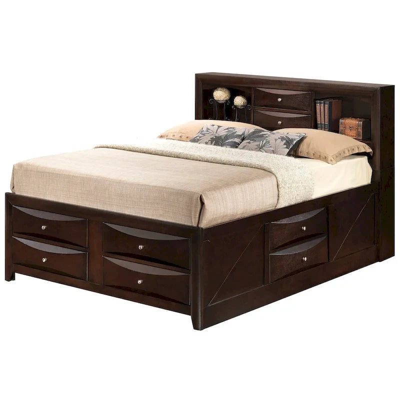 Full Size Panel Bed with Under-Bed Storage