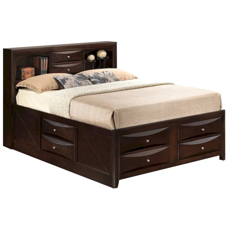 Full Size Panel Bed with Under-Bed Storage