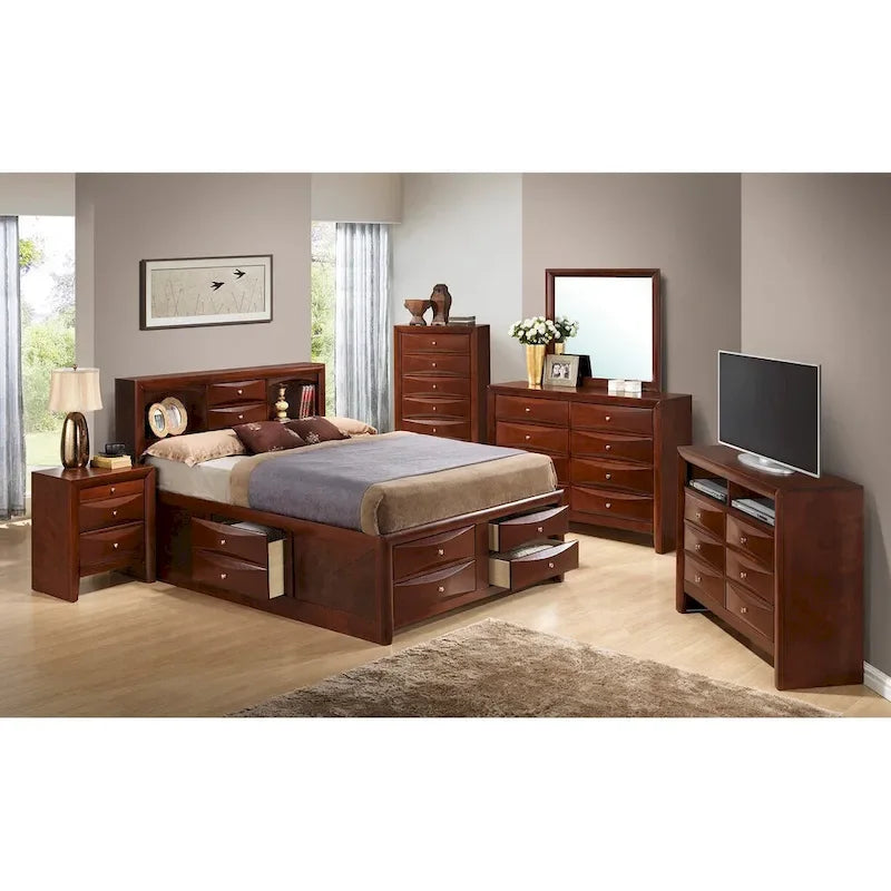 Full Size Panel Bed with Under-Bed Storage