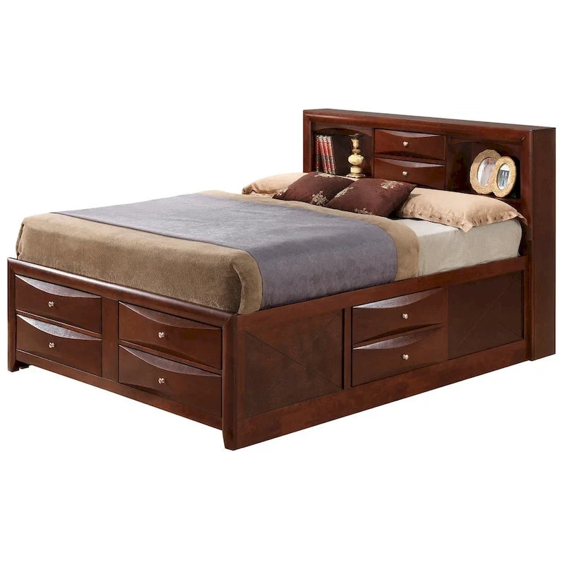 Full Size Panel Bed with Under-Bed Storage