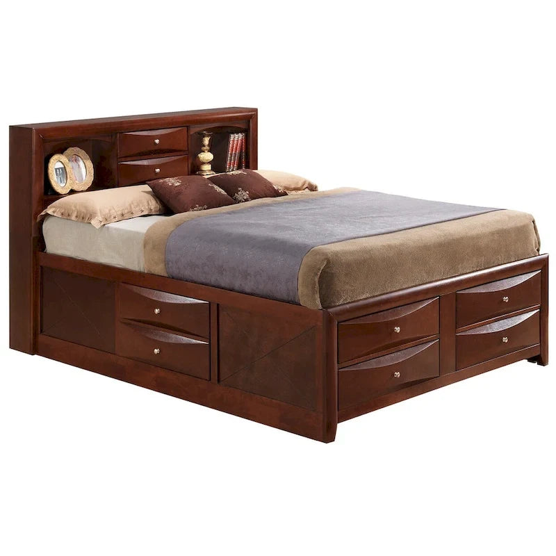 Full Size Panel Bed with Under-Bed Storage