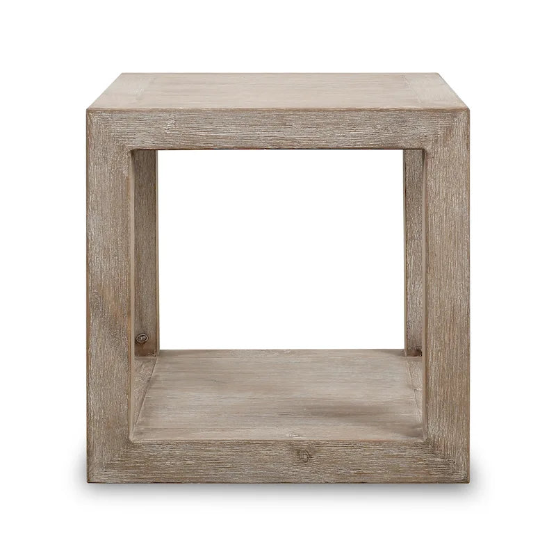 Ming Dynasty-Inspired Square Side Table - 21L x 21W x 22H Reclaimed Wood