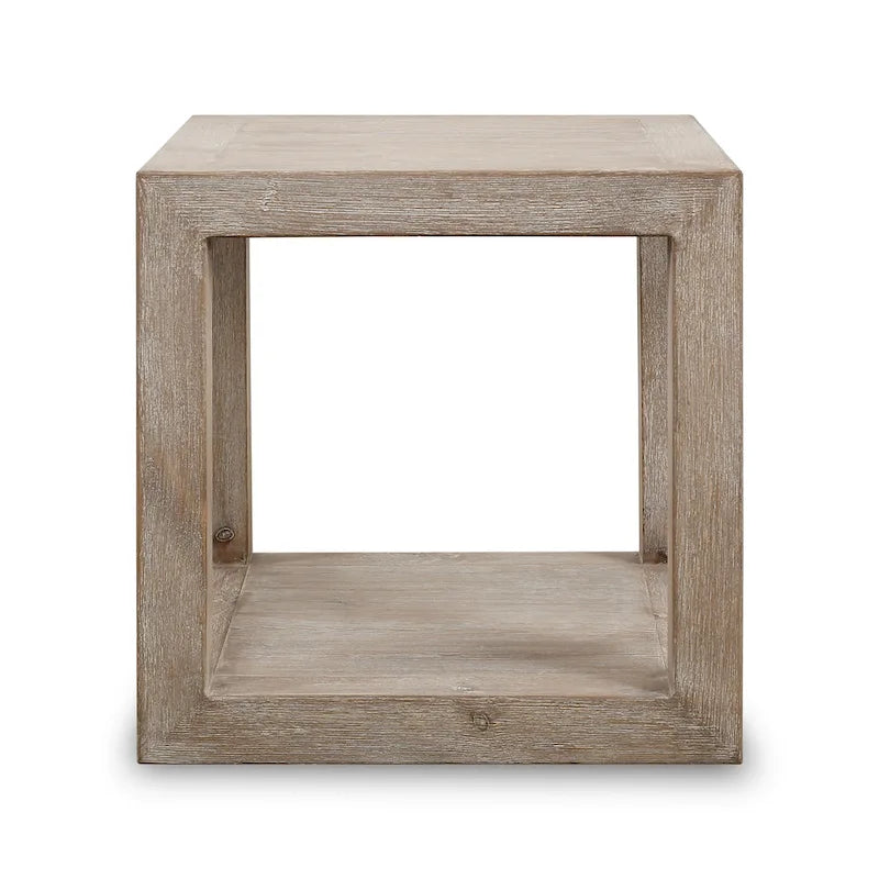 Ming Dynasty-Inspired Square Side Table - 21L x 21W x 22H Reclaimed Wood