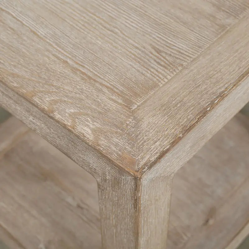 Ming Dynasty-Inspired Square Side Table - 21L x 21W x 22H Reclaimed Wood