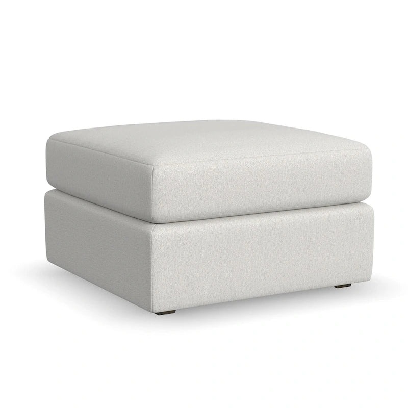 Modular Ottoman in Stain-Resistant Performance Fabric - Taupe