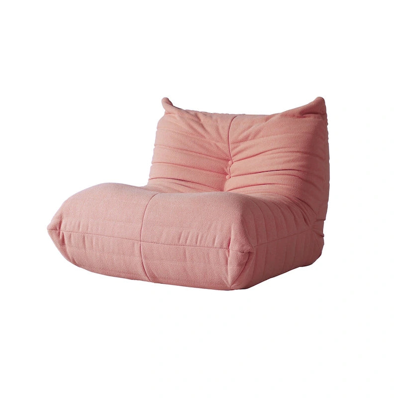 Teddy Velvet Floor Sofa - Lazy Bean Bag Couch, 1 to 3 Seats, 880 lb Capacity