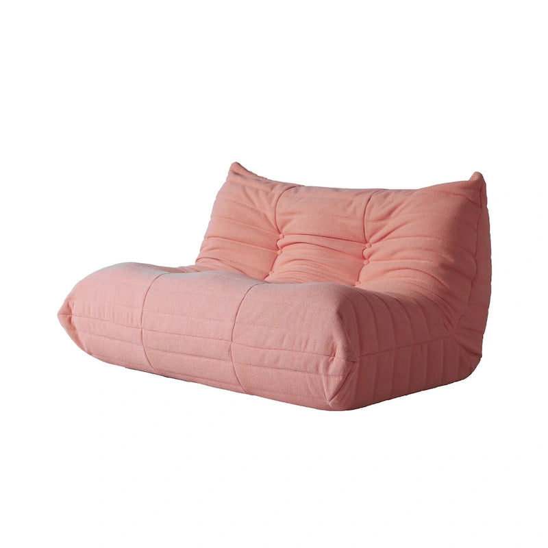 Teddy Velvet Floor Sofa - Lazy Bean Bag Couch, 1 to 3 Seats, 880 lb Capacity