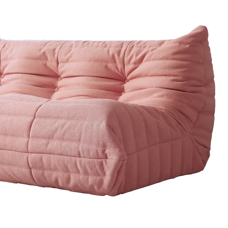 Teddy Velvet Floor Sofa - Lazy Bean Bag Couch, 1 to 3 Seats, 880 lb Capacity
