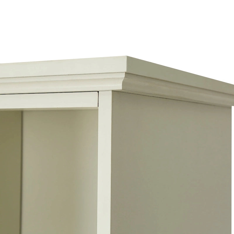 Round Wood Side Table with Bottom Storage Shelf