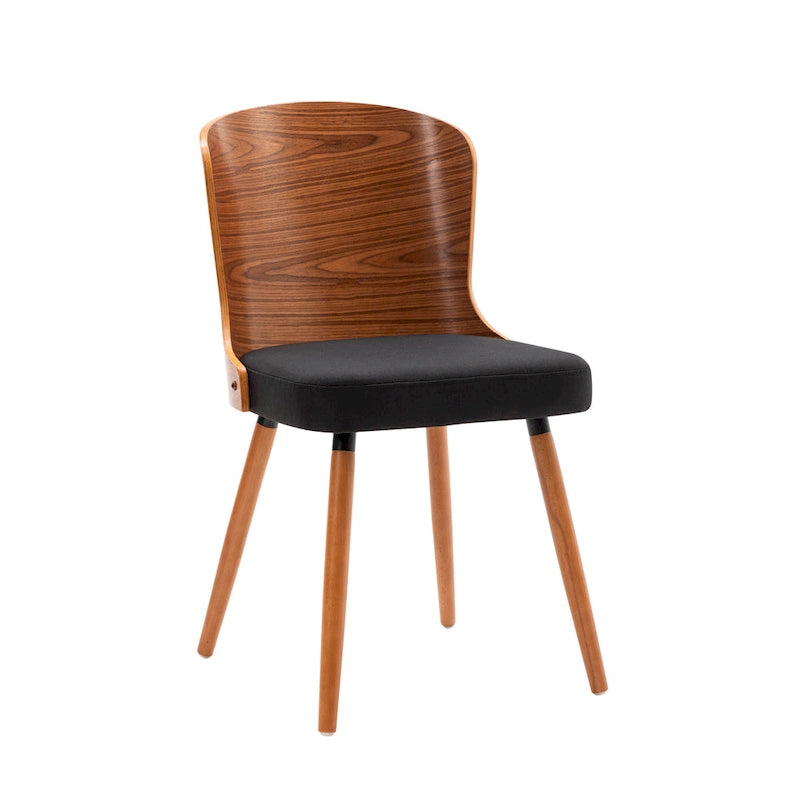 Armless Dining Chairs Set of 2 with Beech Wood Back & Legs