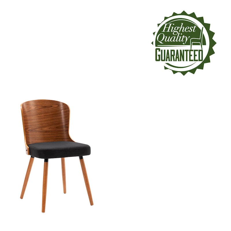 Armless Dining Chairs Set of 2 with Beech Wood Back & Legs