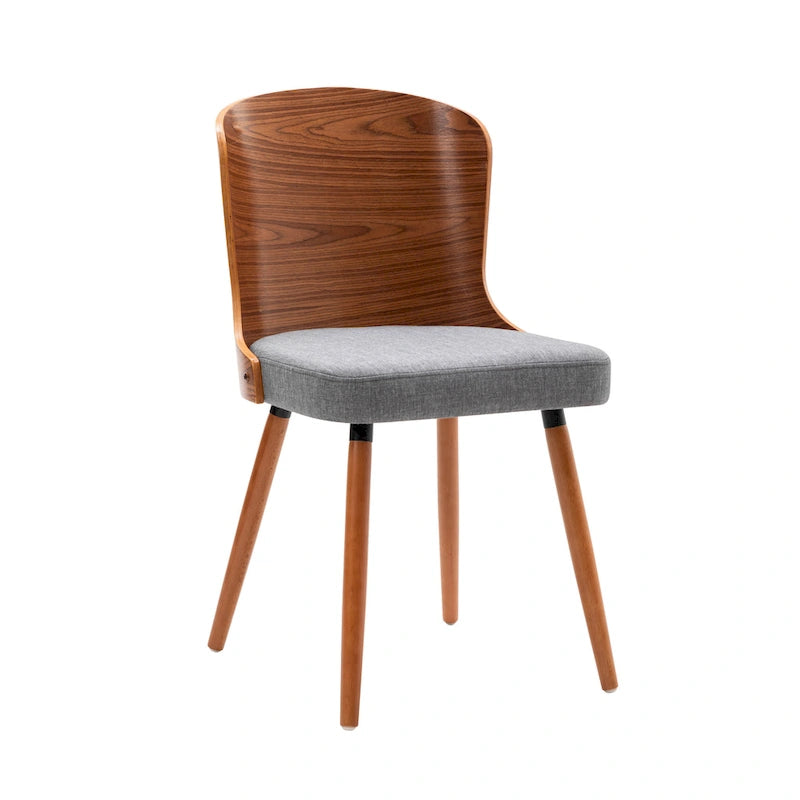 Armless Dining Chairs Set of 2 with Beech Wood Back & Legs