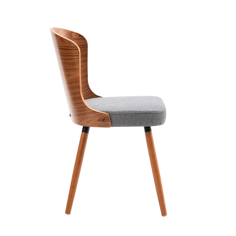 Armless Dining Chairs Set of 2 with Beech Wood Back & Legs