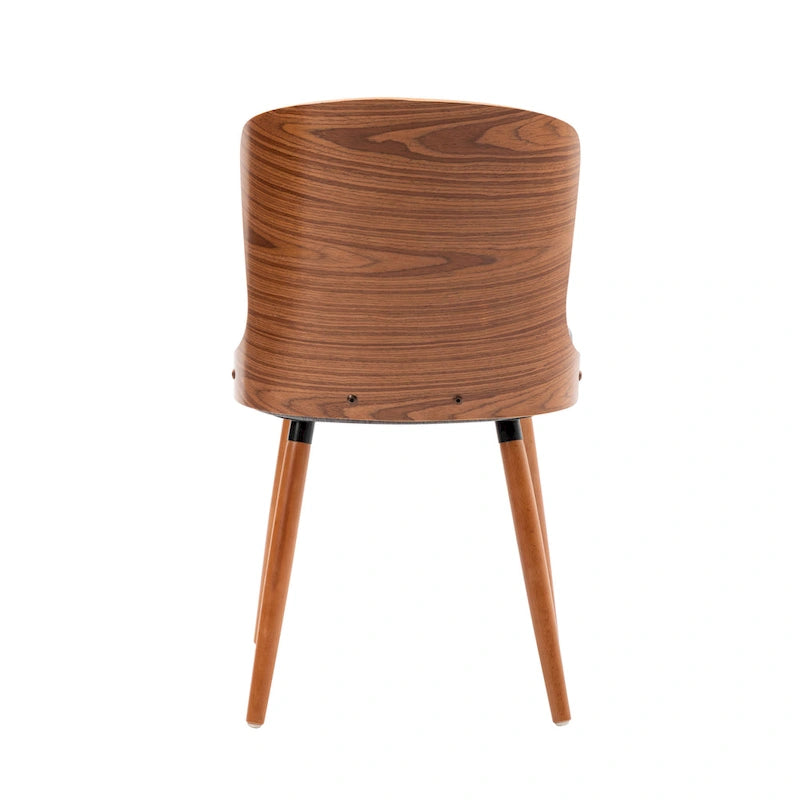 Armless Dining Chairs Set of 2 with Beech Wood Back & Legs