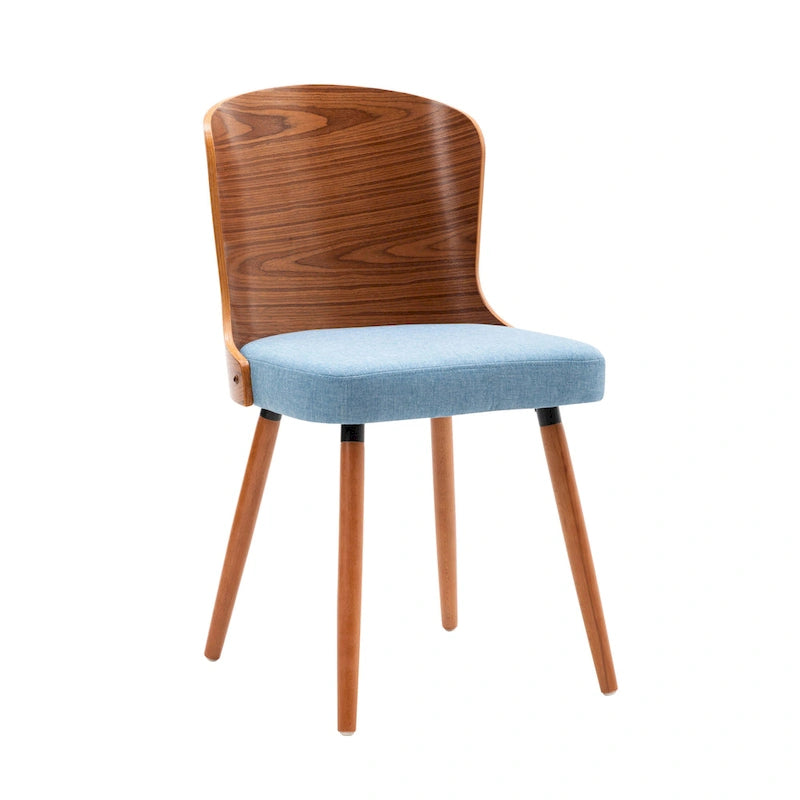 Armless Dining Chairs Set of 2 with Beech Wood Back & Legs