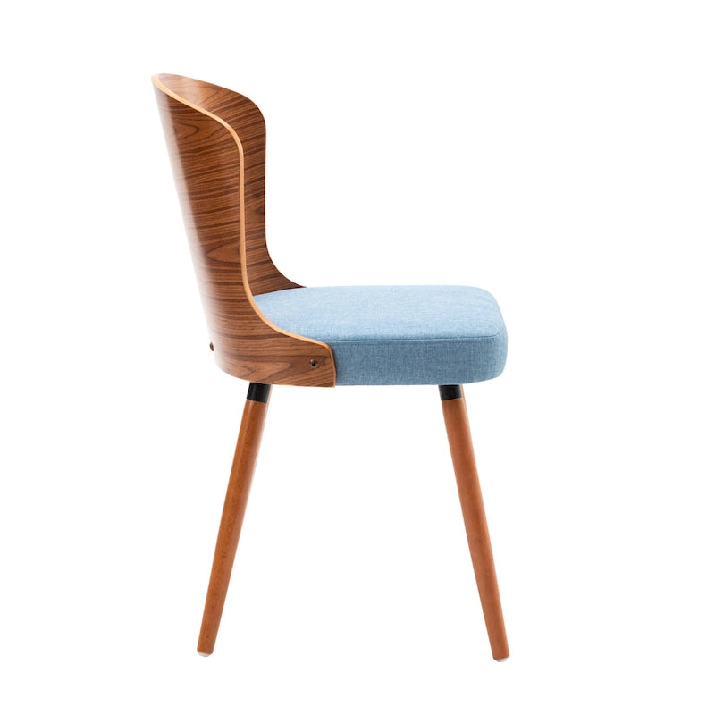 Armless Dining Chairs Set of 2 with Beech Wood Back & Legs