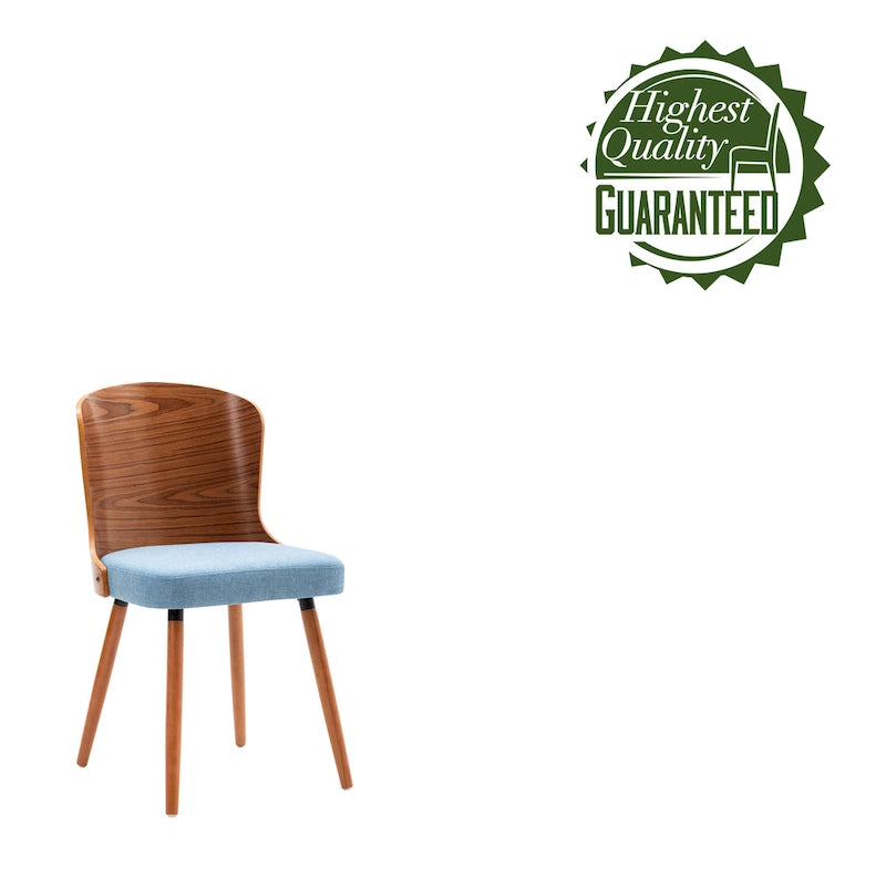 Armless Dining Chairs Set of 2 with Beech Wood Back & Legs