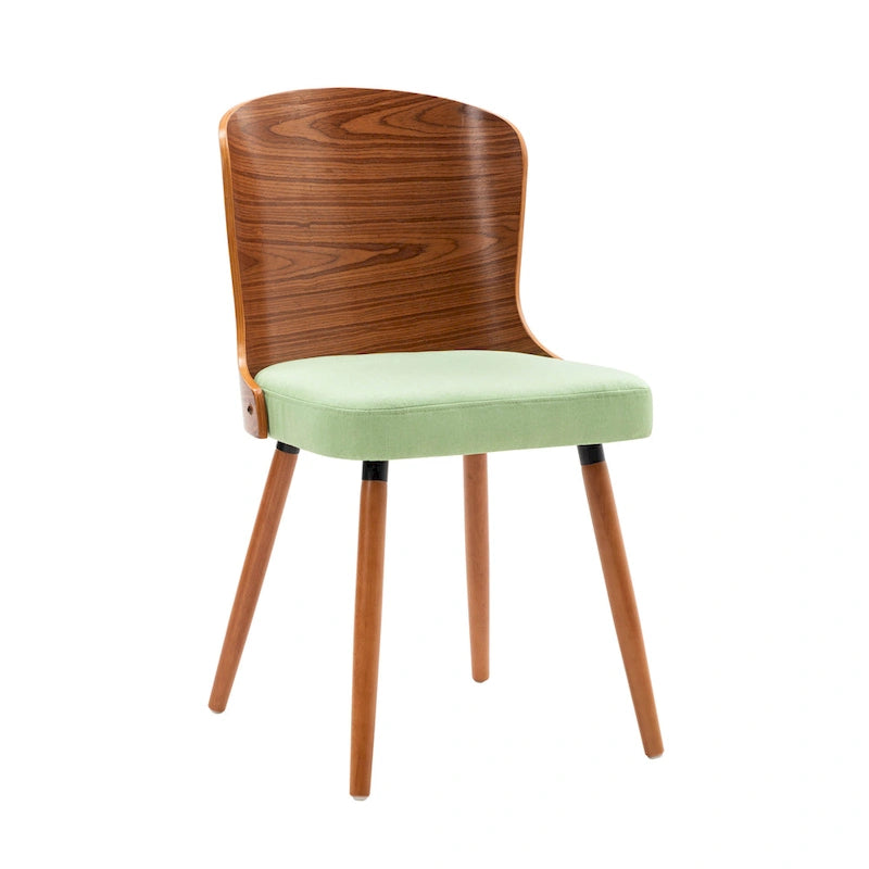 Armless Dining Chairs Set of 2 with Beech Wood Back & Legs