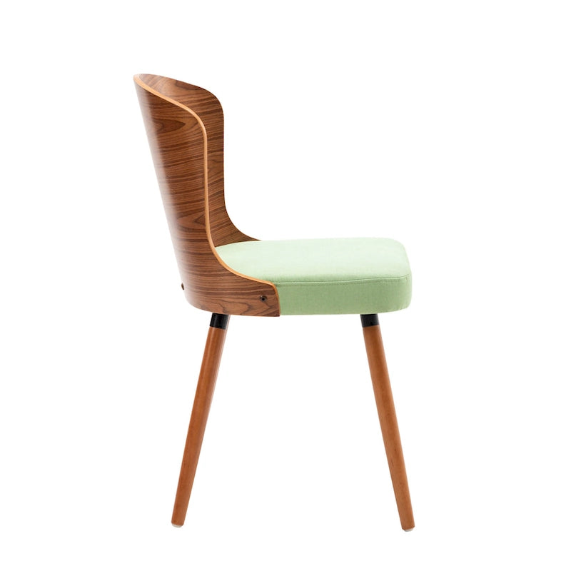 Armless Dining Chairs Set of 2 with Beech Wood Back & Legs